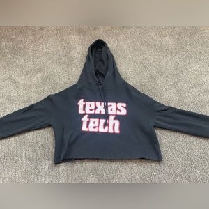 Size small, black, Texas Tech, cropped hoodie, never worn